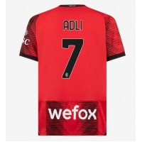 Pánský Fotbalový dres AC Milan Yacine Adli #7 2023-24 Domácí Krátký Rukáv